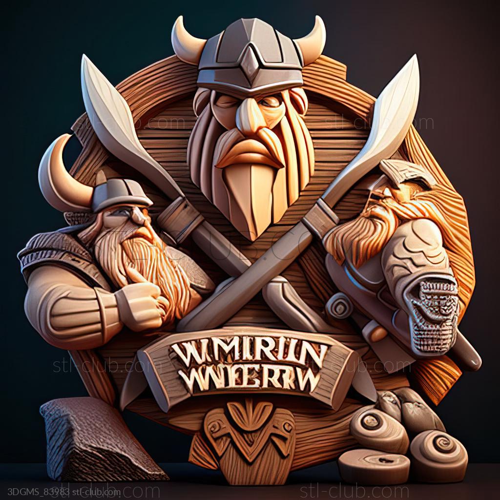 St Ферма Frenzy Viking Heroes игра, Игры 3D модель для ЧПУ: STL / MAX (obj)